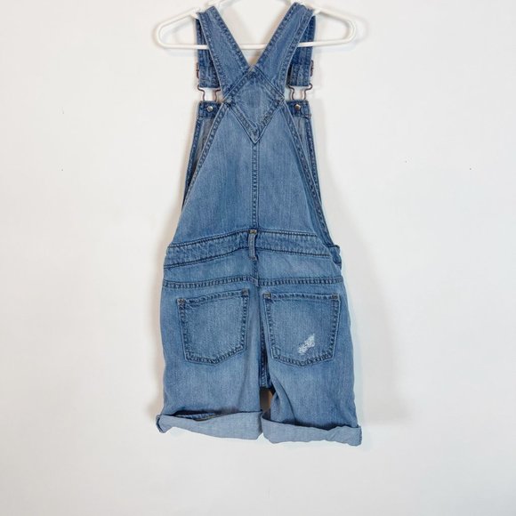 GAP Children's Blue Denim Overalls Size Medium - Picture 4 of 6